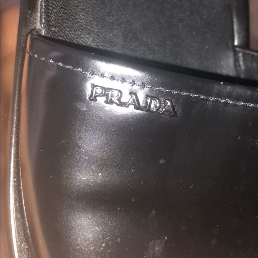 Prada black suede platform sandals - Picture 4 of 5